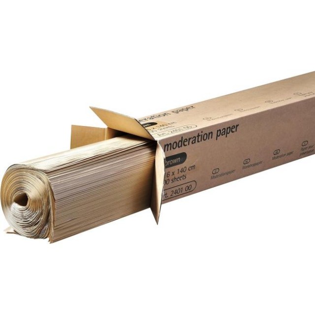 Moderačný papier 100 ks hnedý_1