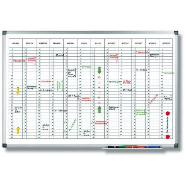 Plánovacia tabuľa ročná PREMIUM vertikálna 60x90 cm_1