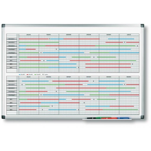 Plánovacia tabuľa PREMIUM na dlhodobé projekty 60x90 cm_1
