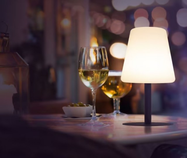 Stolná bezdrátová lampička s tabuľkou, odolná poveternostným podmienkam_2