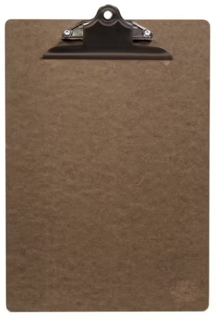 Jednoduchý jedálny lístok A4 pre dennú ponuku so sponou, Brown_1