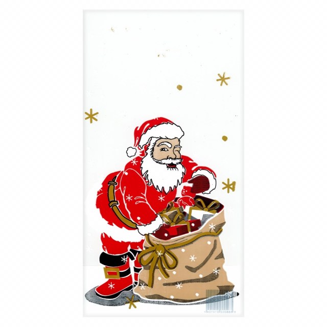 Vrecko mikulášske tatrafanové PP 20 x 37 cm - SANTA priehľadné_1