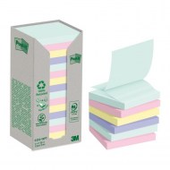 Z-Bločky Post-it recyklované  NATURE 76x76mm dúhové 16x100 lístkov_1