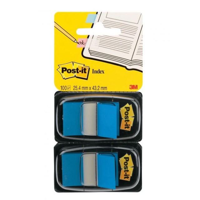 Záložky Post-it Index široké 25,4x43,2 modrá 2ks_1