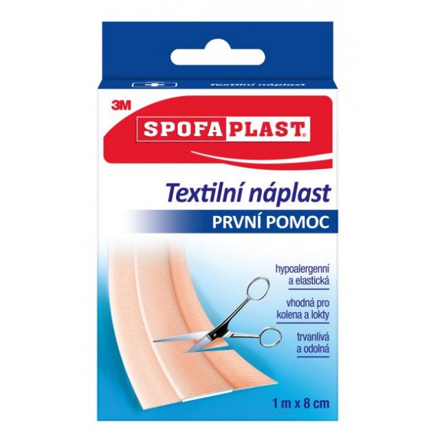 3M Spofaplast 164 Textilná elastická náplasť, 1 m x 8 cm_1