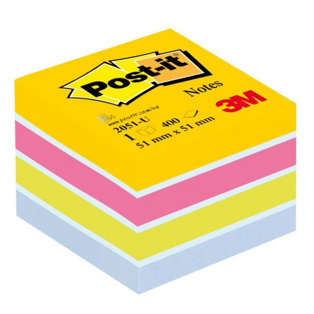 Bloček kocka Post-it 51x51 mini mix farieb_1