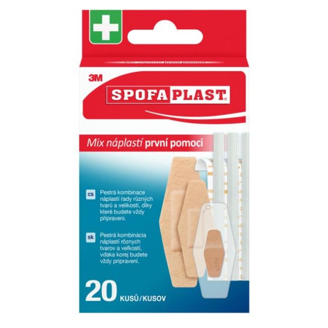 3M Spofaplast Náplasti prvej pomoci 607, mix, 20ks_1