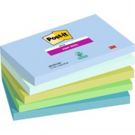 Bloček Post-it Super Sticky OASIS, veľkosť 76x127 mm, 5 bločkov po 90 lístkov