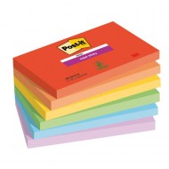 Bloček Post-it Super Sticky PLAYFUL, veľkosť 76x127 mm, 6 bločkov po 90 lístkov_1