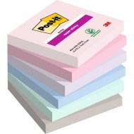 Bloček Post-it Super Sticky SOULFUL, veľkosť 76x76 mm, 6 bločkov po 90 lístkov_1