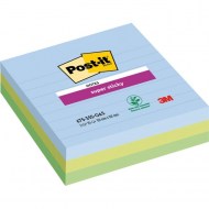 Bloček Post-it Super Sticky OASIS, veľkosť 101x101 mm XL, linajkové, 3 bločky po 70 lístko