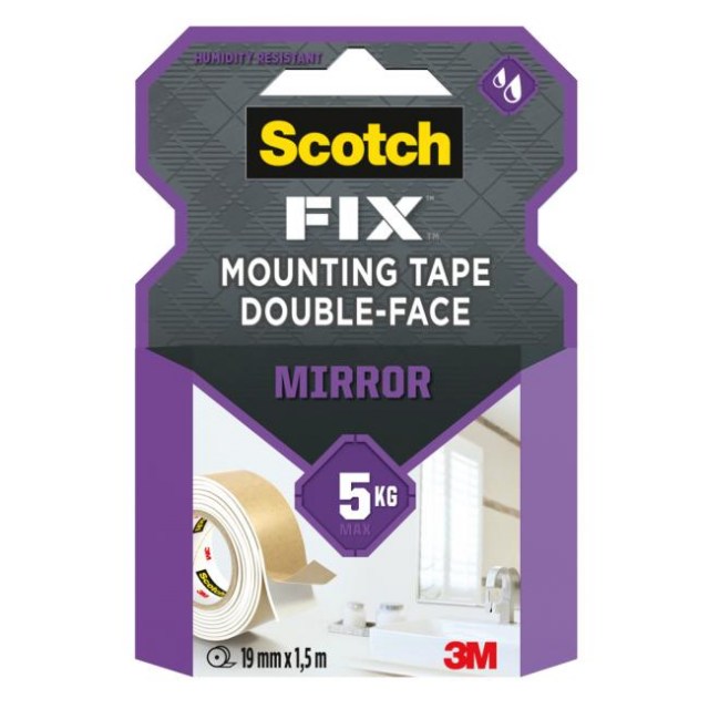 Montážna páska Scotch vhodná na použitie v kúpeľni, 19 mm x 1,5 m_1