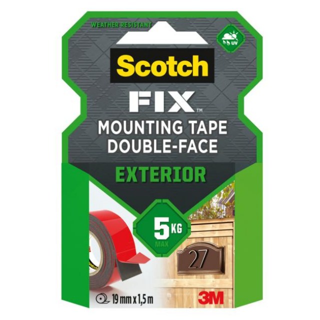 Montážna páska Scotch do exteriéru, 19 mm x 1,5 m_1