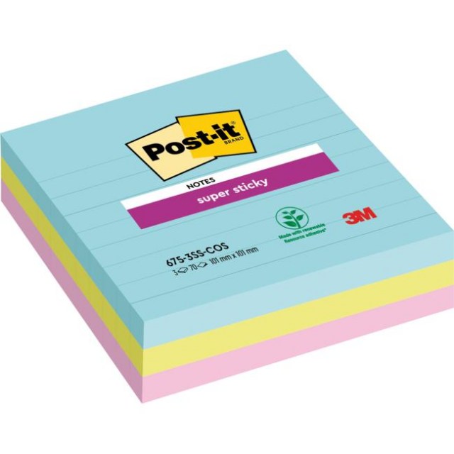 Bločky Post-it Miami linajkové 101x101mm_1