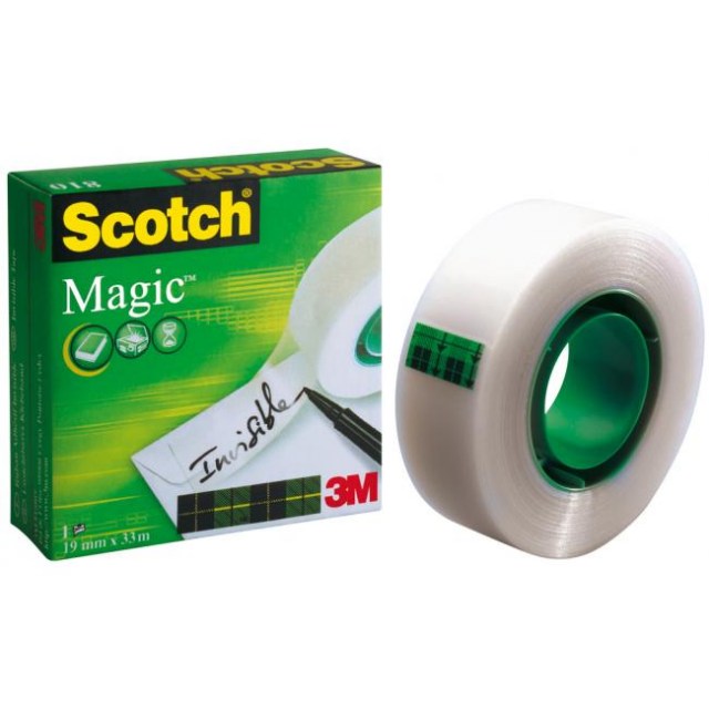 Lepiaca páska Scotch Magic neviditeľná popisovateľná 19mm x 33m v krabičke_1