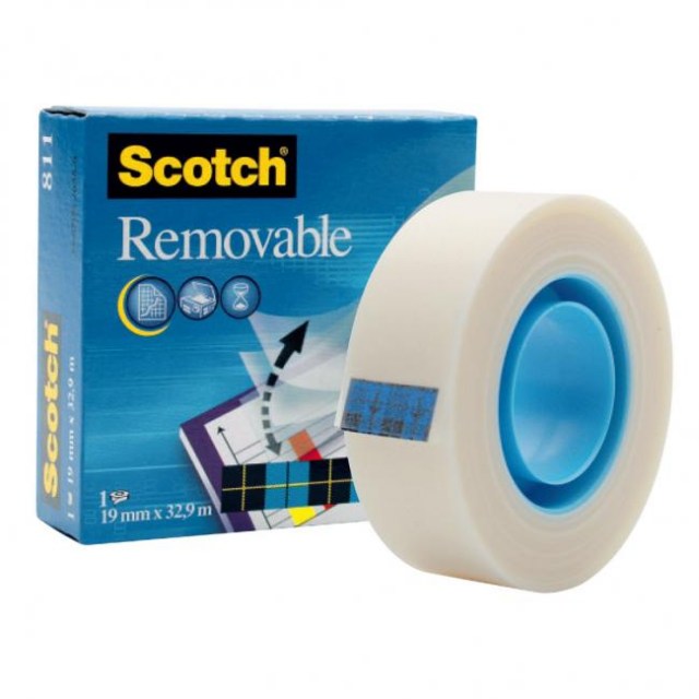 Lepiaca páska Scotch Removable odnímateľná 19mm x 33m_1