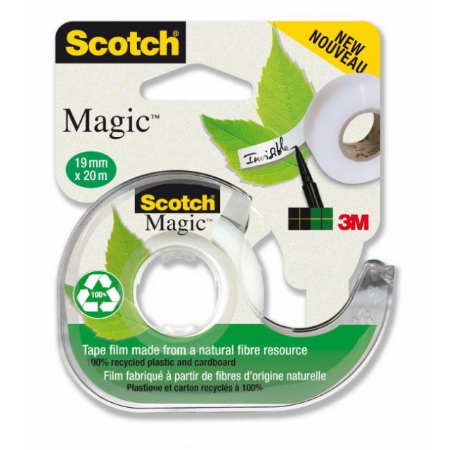 Lepiaca páska Scotch Magic neviditeľná popisovateľná 900 19mm x 20m s dispenzorom_1