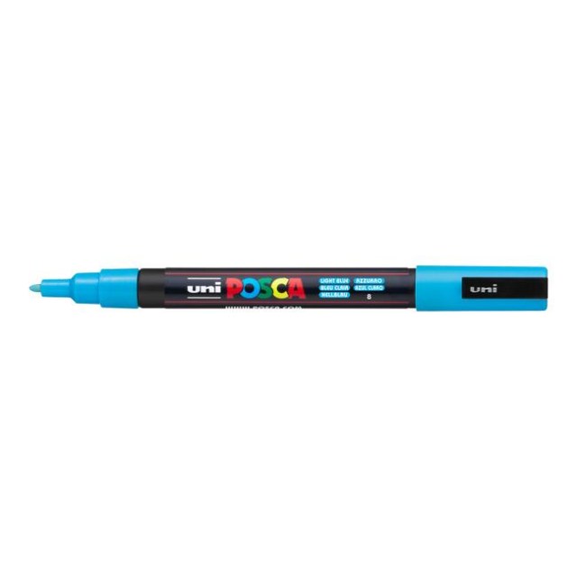 Popisovač uni POSCA PC-3M svetlomodrý_1