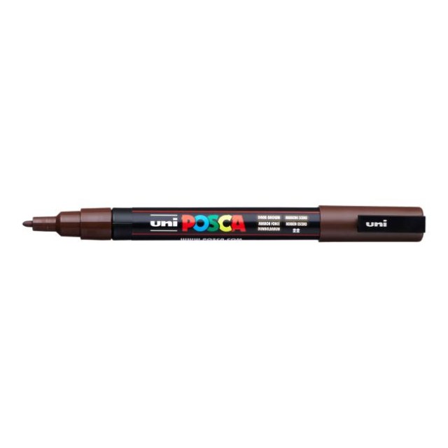 Popisovač uni POSCA PC-3M tmavohnedý_1