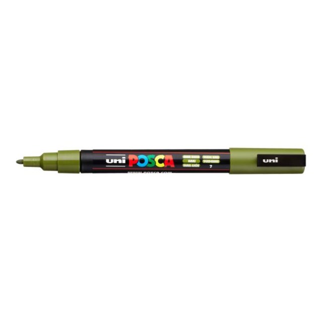 Popisovač uni POSCA PC-3M khaki zelený_1