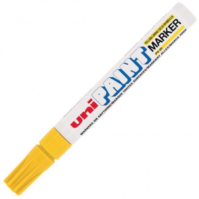 Lakový popisovač uni PAINT PX-20 žltý_1