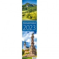 Nástenný kalendár Slovensko - viazanka 12 x 48 cm 2026_1