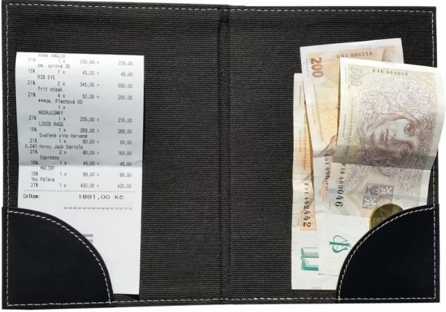 Securit dosky na účtenky 14x20 cm, čierne DOPREDAJ_2