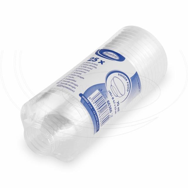 Fingerfood miska (PS) číra O67 x 33 mm 70ml [25 ks]_2