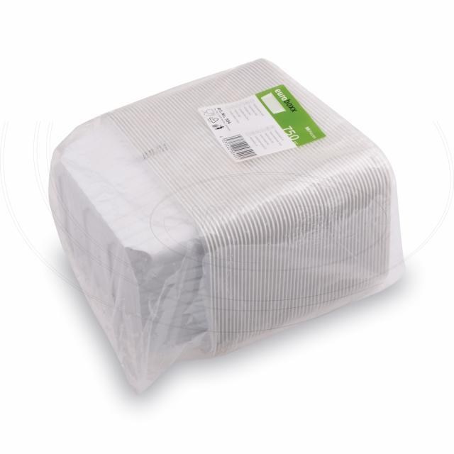 Vanička (PP) hranatá biela 186 x 133 mm 750ml [50 ks]_2