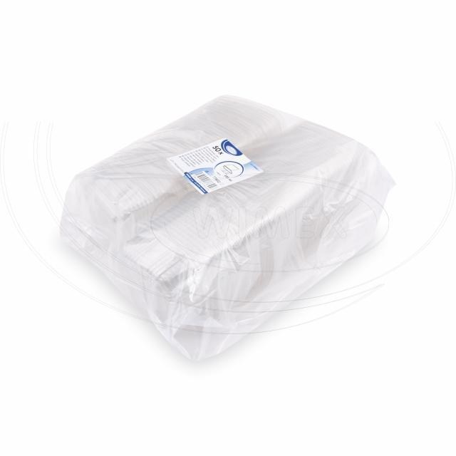 Miska (rPET) s viečkom hranatá priehľadná 250ml [50 ks]_2