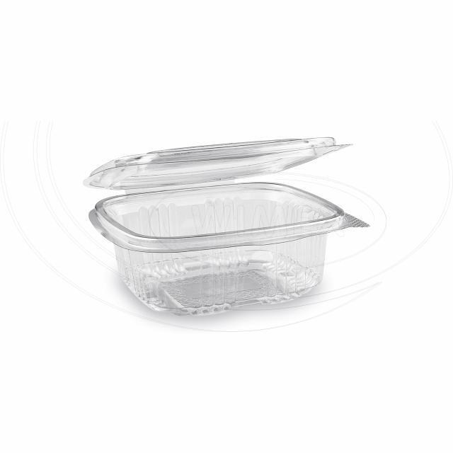 Miska (rPET) s viečkom hranatá priehľadná 375ml [50 ks] - vyradene _3
