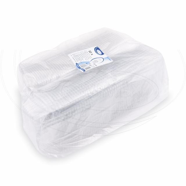 Miska (rPET) s viečkom oválna priehľadná 250ml [50 ks]_2