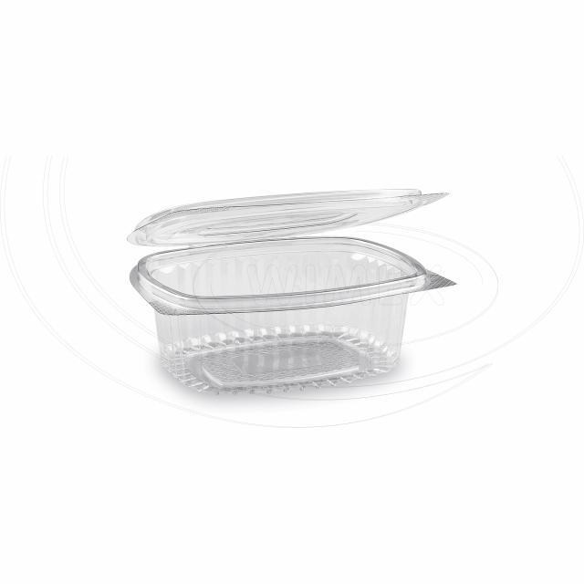 Miska (rPET) s viečkom oválna priehľadná 375ml [50 ks]_4