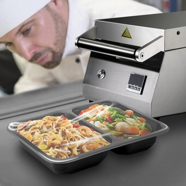 Menu misa (PP) 2dielna čierna 227 x 178 x 50 mm [50 ks] - nahrada ZMC2_3