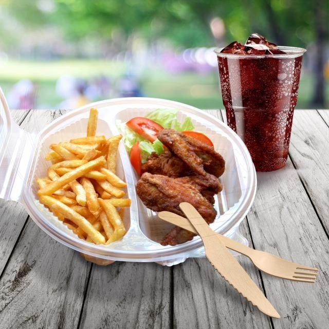 Menu misa (PP) s viečkom 2dielna osemhranná priehľadná [25 ks]_3