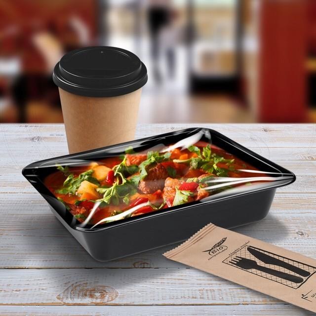 Menu misa (PP) extra-pevná nedelená čierna 227 x 178 x 49 mm [50 ks]_3