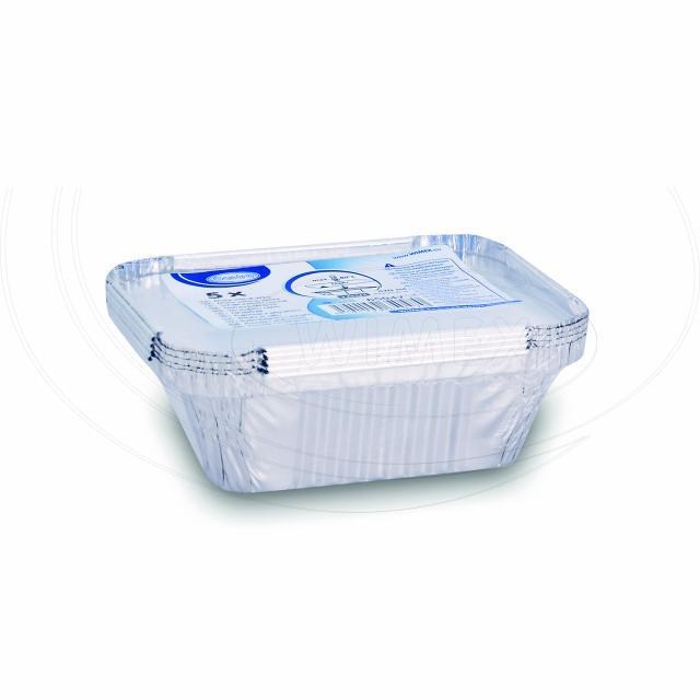 Miska (ALU) hranatá 145 x 120 x 41 mm 470ml + viečko [5 sád]_2