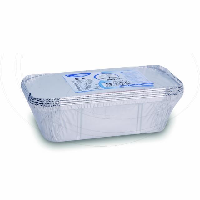 Miska (ALU) hranatá 201 x 109 x 49 mm 690ml + viečko [5 sád]_2