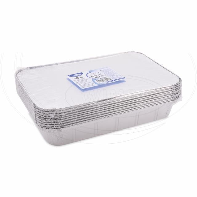 Miska (ALU) hranatá 315 x 215 x 43 mm 2000ml + viečko [10 sád]_2