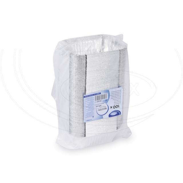 Miska (ALU) hranatá 145 x 120 x 41 mm 470ml [100 ks]_2