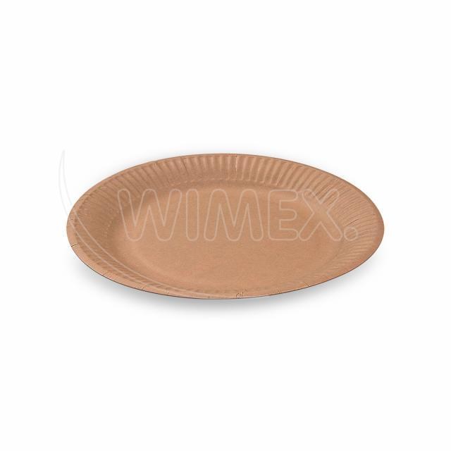 Papierový tanier nepremastiteľný kraft O18cm [100 ks] 100% celulóza, i165013_4