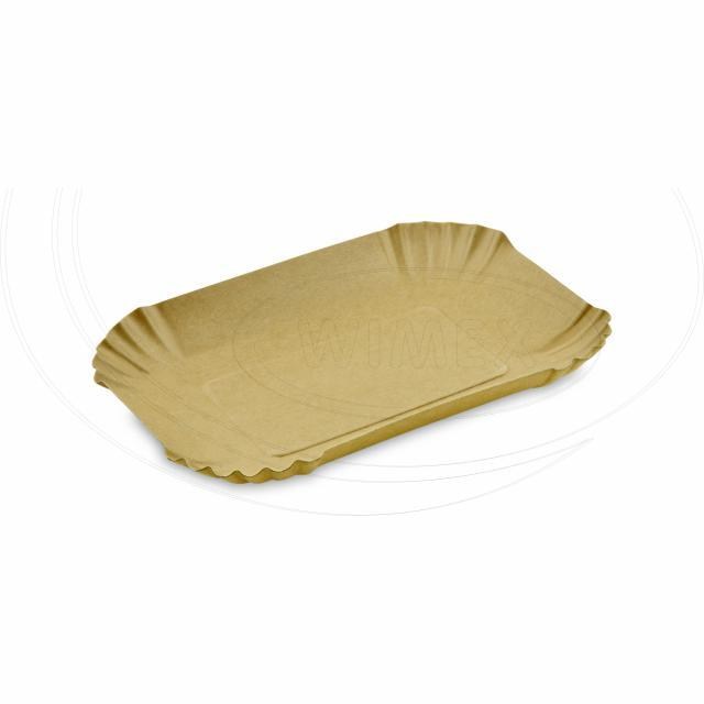 Papierová miska nepremastiteľná hranatá kraft 18 x 13 x 3 cm [250 ks]_3
