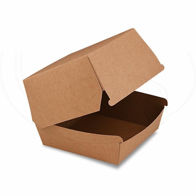 Burger box (PAP FSC Mix) nepremastiteľný kraft 110 x 110 x 90 mm [50 ks]_4