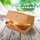 Burger box Plus (PAP-FSC Mix) nepremastiteľný kraft 195 x 135 x 100 mm [50 ks]_3
