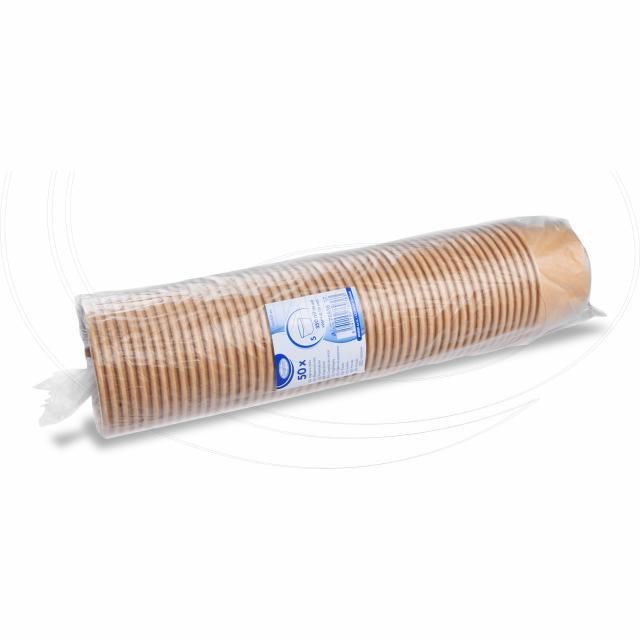 Papierová miska (PAP/PE) kraft O115mm 350ml S [50 ks]_2