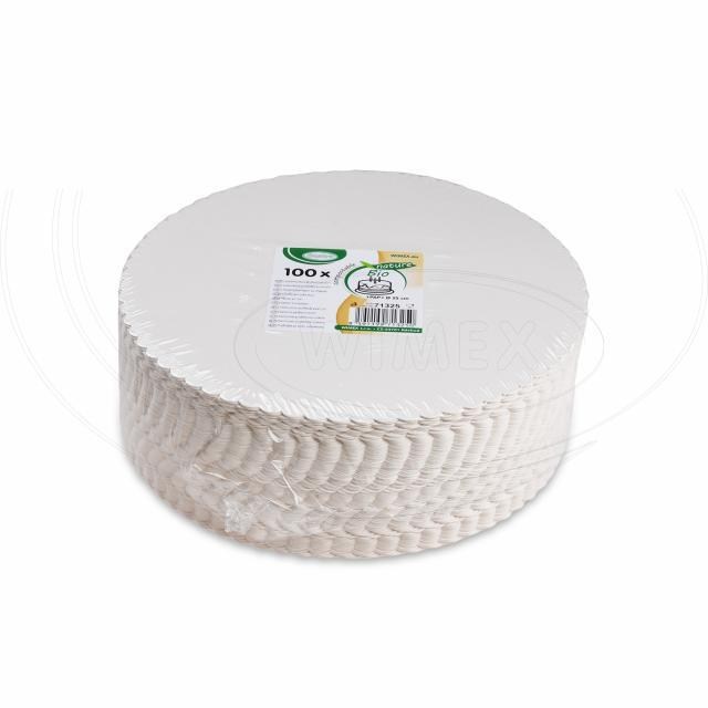 Lepenková podložka pod tortu biela O25cm [100 ks]_2