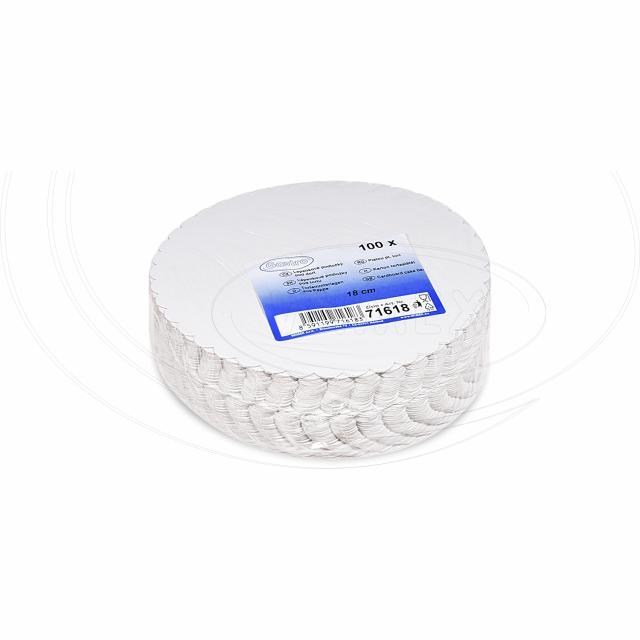 Lepenková podložka pod tortu biela O18cm RECY [100 ks]_2