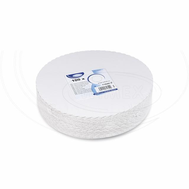 Lepenková podložka pod tortu biela O22cm RECY [100 ks]_2