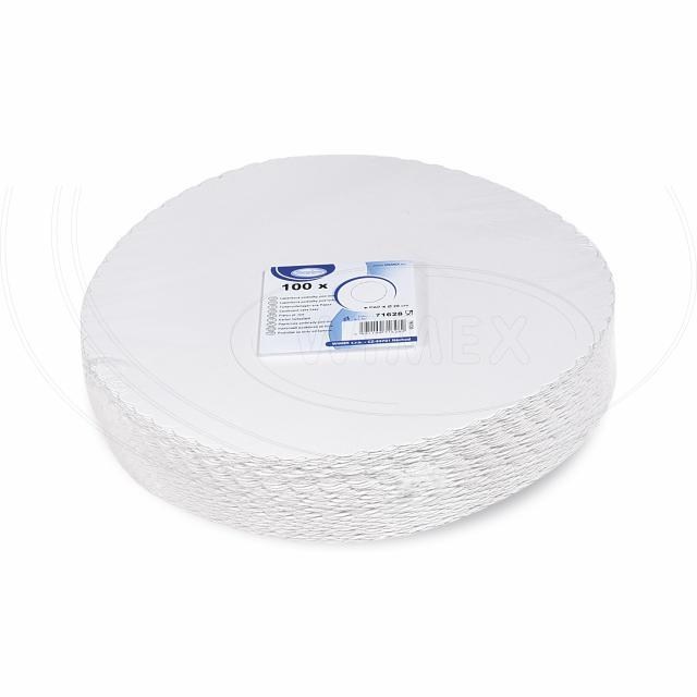 Lepenková podložka pod tortu biela O28cm RECY [100 ks]_2