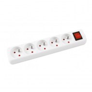 Predlžovací kábel Office Products s 5 zásuvkami s vypínačom 1,5m_2